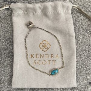 Kendra Scott Elaina Bracelet Gold and Turquoise